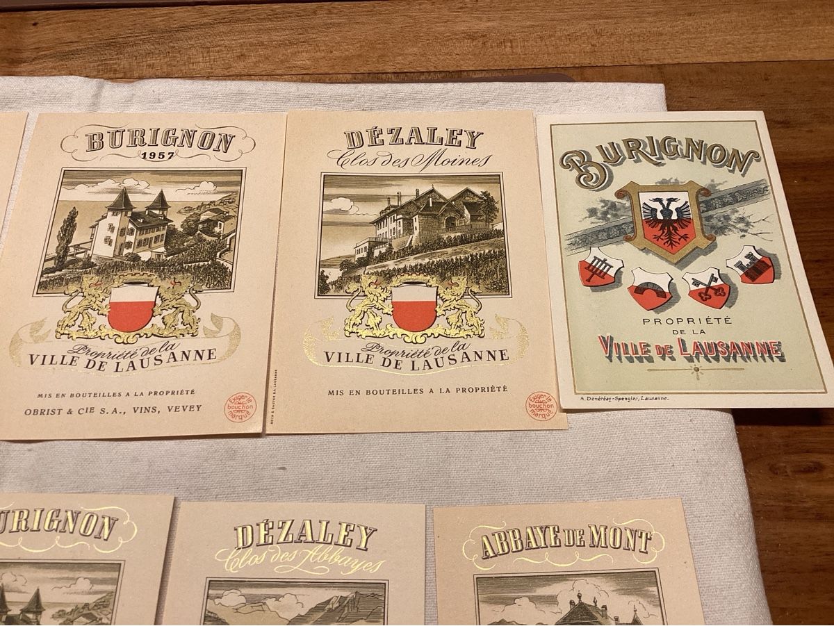 Dokumente: Vins 10 étiquettes différentes neuves en lot – Gebraucht aus Luc (Ayent) von Rebouille 2