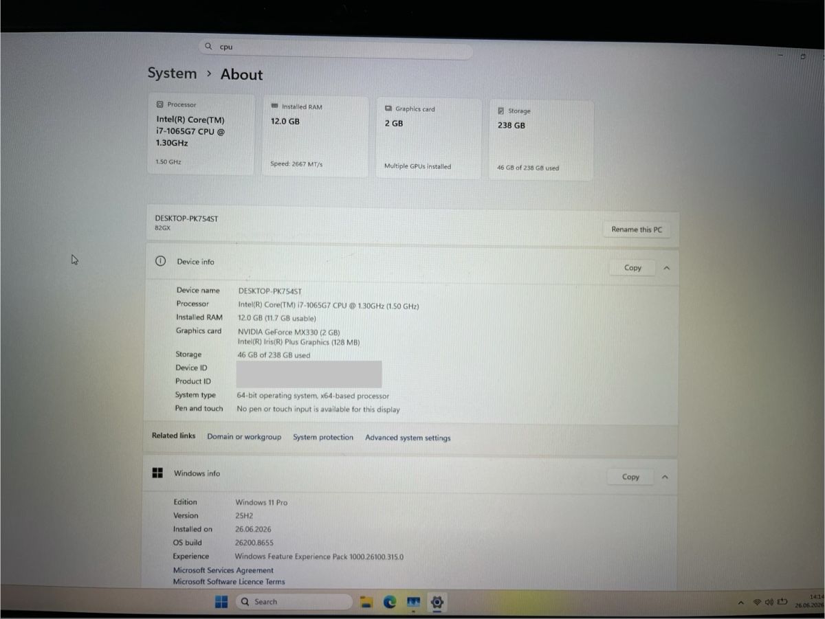 Lenovo Notebook: Lenovo V17-IIL laptop  – Usato da Zürich venduto da mar_ftx9 1