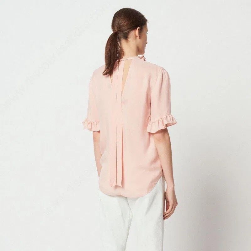 Sandro Camicette: Sandro Bluse - blush – Nuovo e nell'imballaggio originale da Zürich venduto da luxuryoutlet1 4