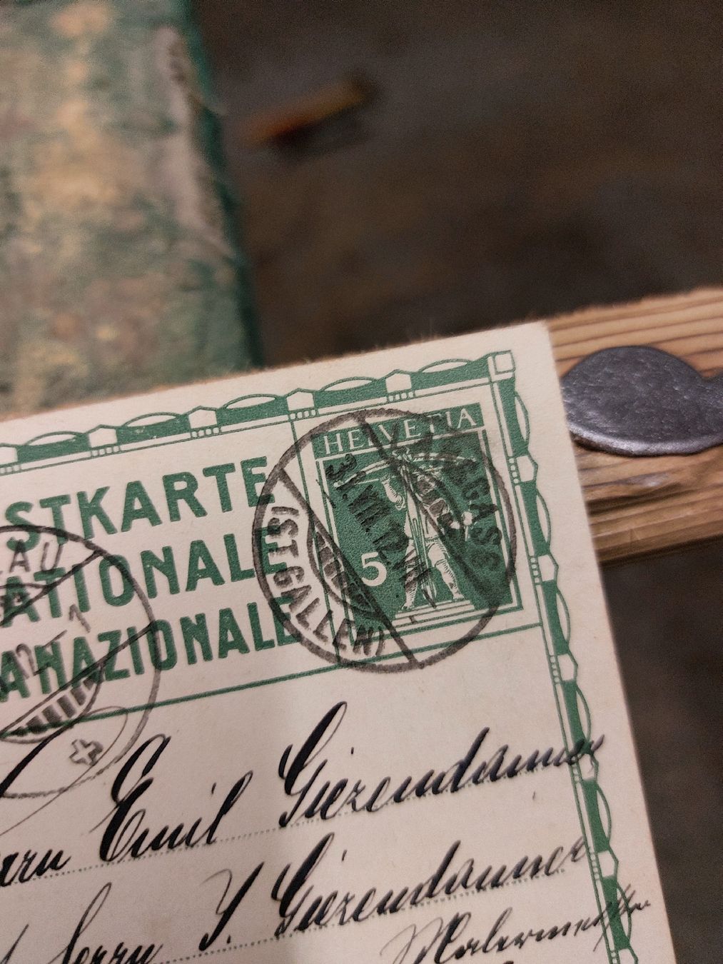 Cartoline postali: Postkarte Bundesfeier 1912 – Usato da Ganterschwil venduto da HeidiuPeter 3