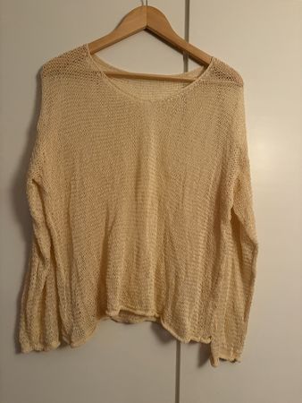 Damen Pullover grob gestrickt beige Grösse M gebraucht