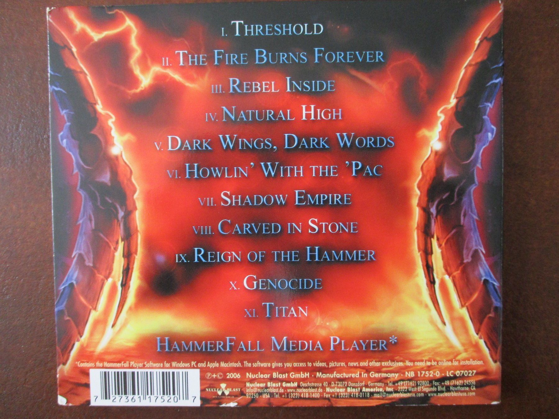 CD: Hammerfall - Threshold – Usato da Liestal venduto da Disc-Point 1