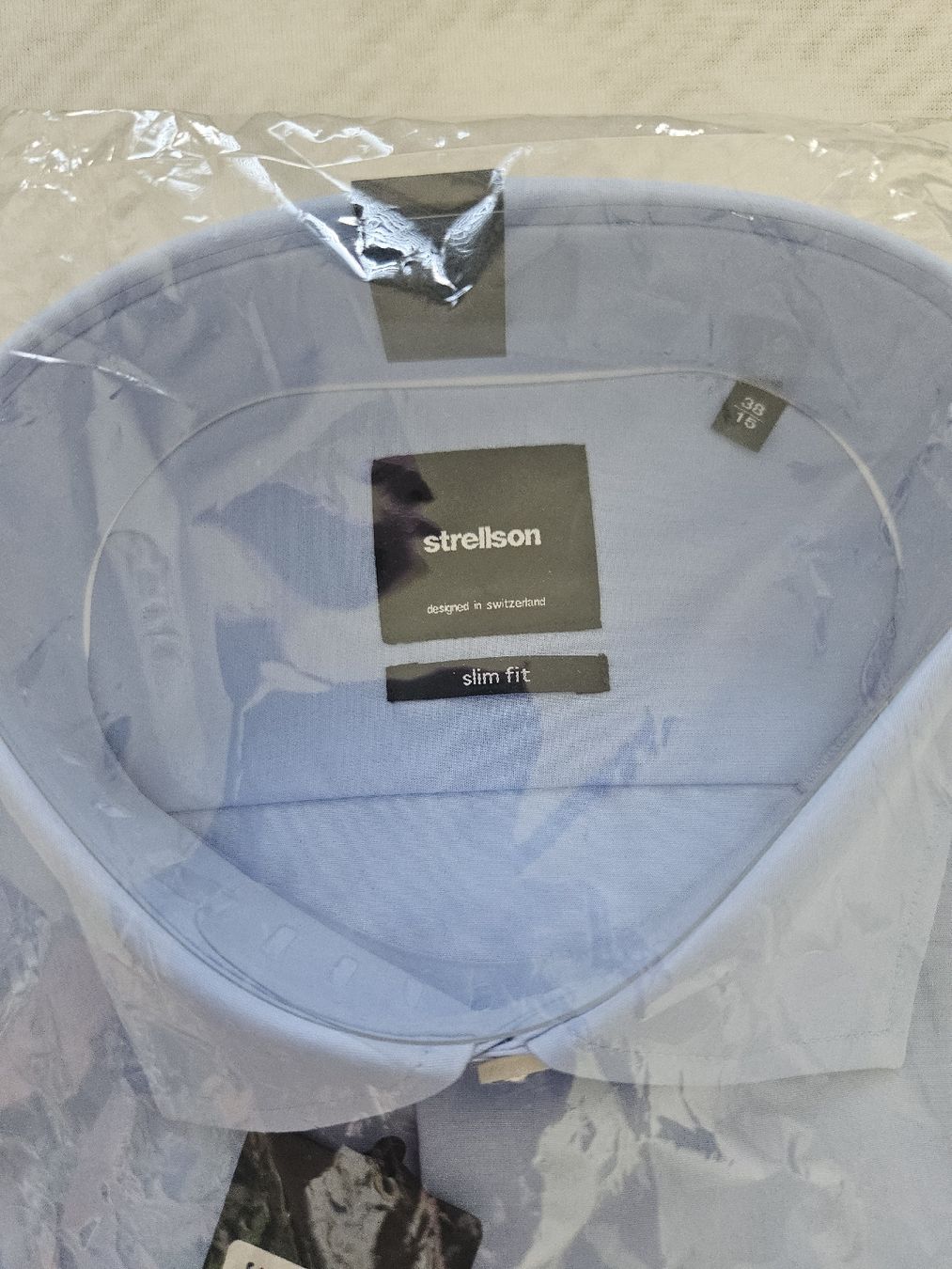 Strellson Hemden: Neues Strellson Hemd Gr. 38 Hellblau Slim Fit – Neu und originalverpackt aus Rotkreuz von Bibi2405 2