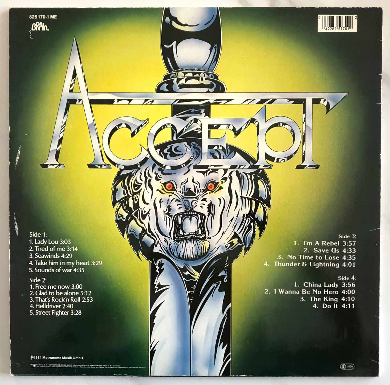 Schallplatten: ACCEPT - METAL MASTERS – Gebraucht aus Poliez-Pittet von Newtown-Records 1