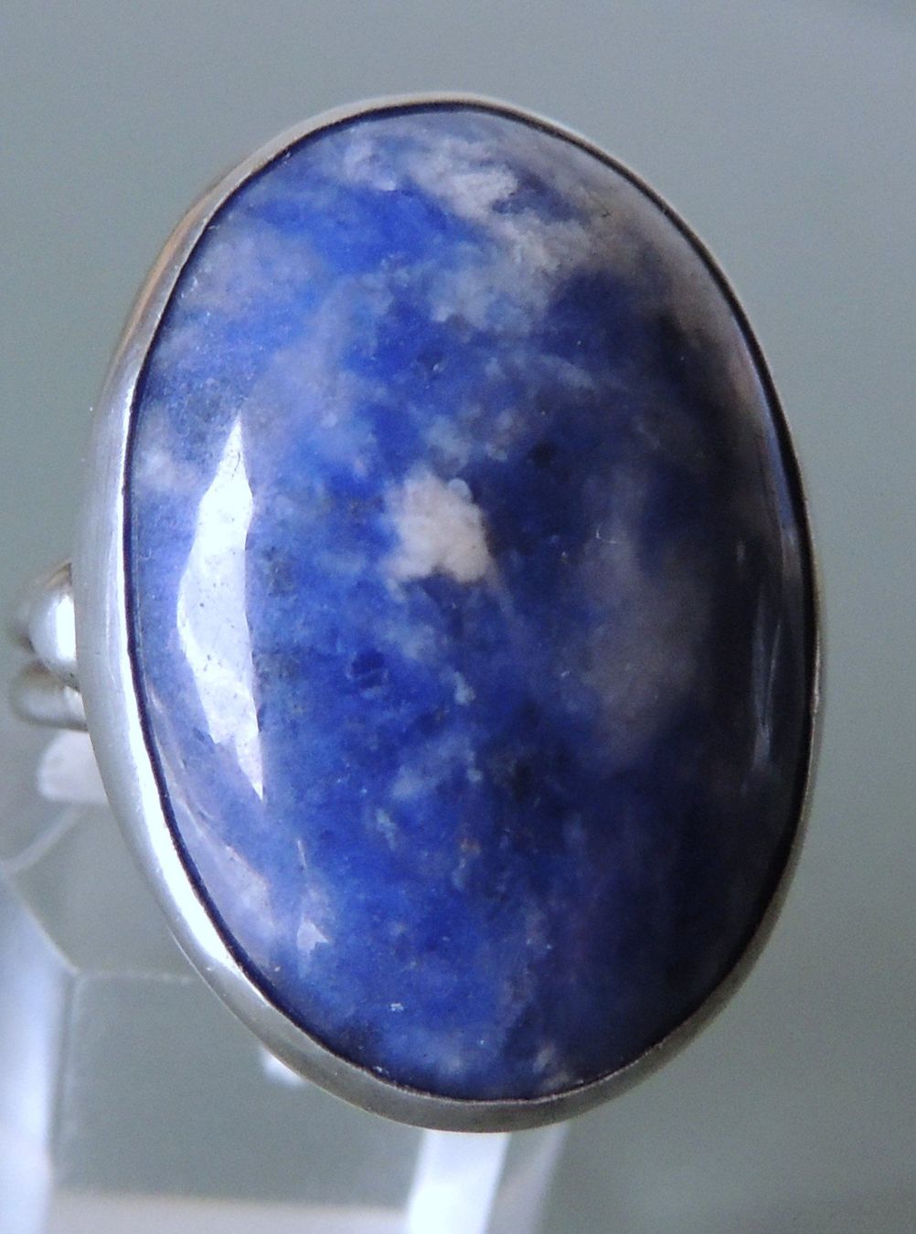 Anelli: Sodalith Silber 925 Fingerring Gr. 52 – Usato da Waldenburg venduto da schaller707
