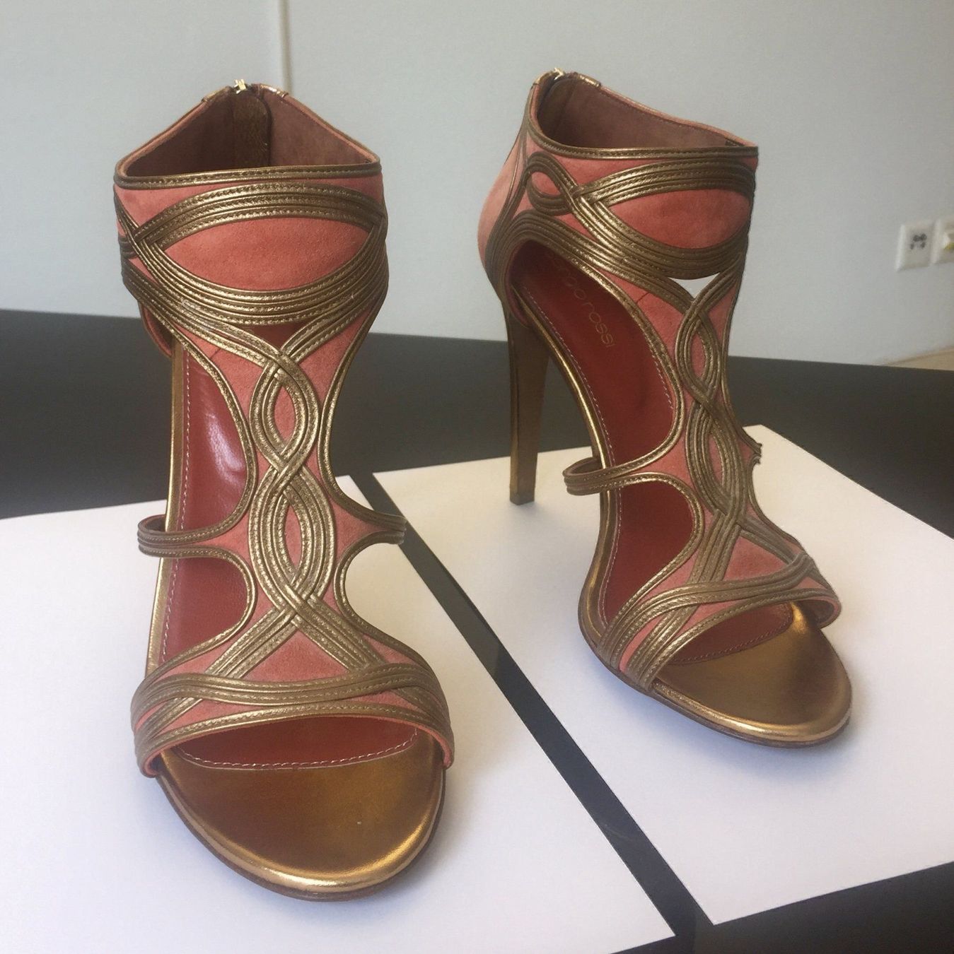 Sergio Rossi Scarpe da donna: Sergio Rossi Sandaletten mit Stiletto-Absatz – Nuovo (secondo la descrizione) da Uster venduto da Antiquaspar 1