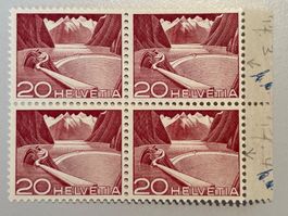 1949 Doppelprägung 3+4 im rechten Rand gut sichtbar,postfris