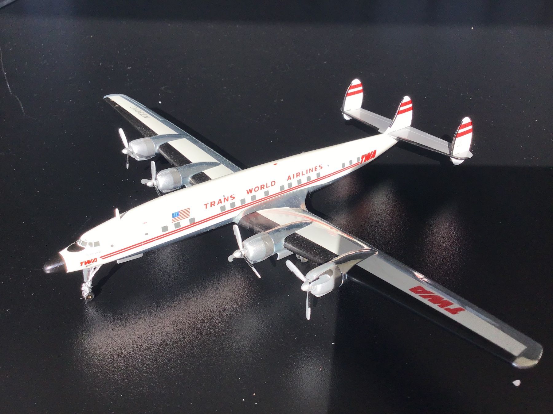 Herpa Kit di modellismo & Modellini statici: Herpa TWA Lockheed L-1649A Starliner1:200 – Usato da Männedorf venduto da Spezial-Modelle 1