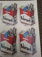Sticker Set Motorsport Zündkerzen neu 4er Set