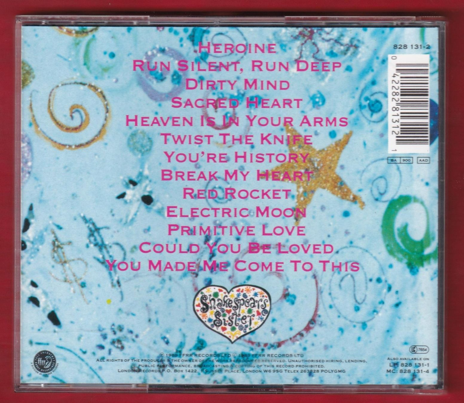 CD: Shakespears Sister - Sacred Heart (CD) – Usato da Zürich venduto da Pfluftl2000 1