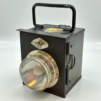 Ancienne lampe à batterie acier "Brigade blindée 1" Suisse