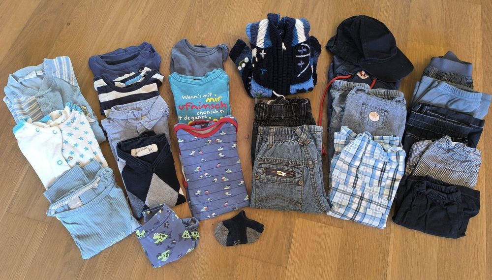 Ensembles coordonnés: Jungs / Jungen Kinderkleider-Paket, Gr. 74 (24 Teile) Sommer – D'occasion à Lufingen par Laudine_G