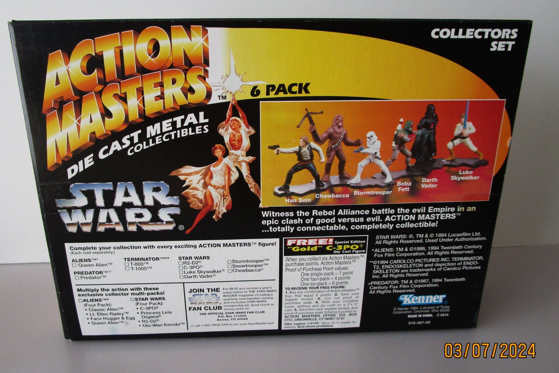 Star Wars Statuette: SET DE 6 FIGURINES STAR WARS ACTION MASTER 6PACK MÉTAL – Usato da Chêne-Bourg venduto da breno56 2