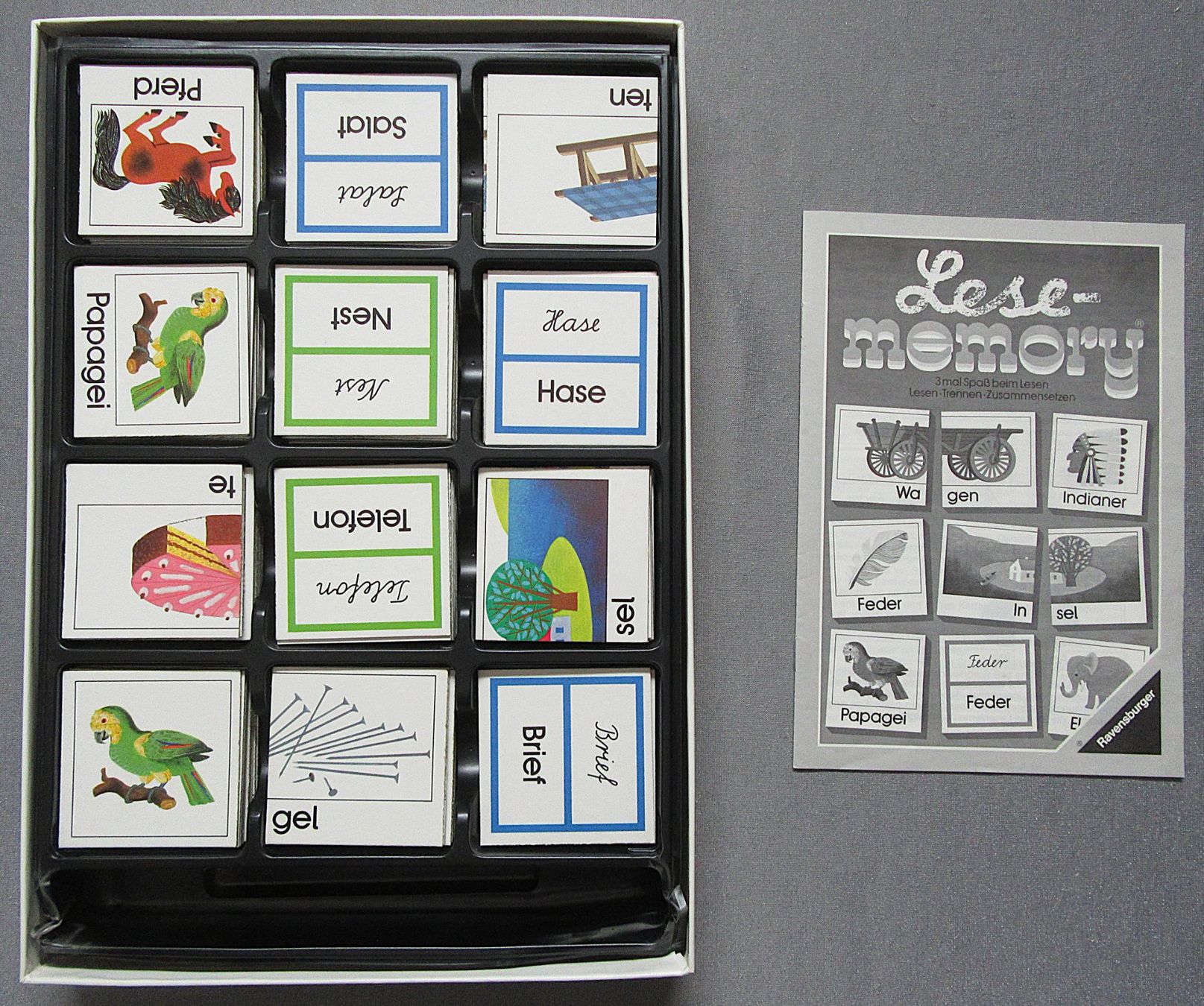 Ravensburger Giochi: Lese-memory - fröhlicher Einstieg ins Lesen ab 6 Jahren – Usato da Auenstein venduto da Padabimbim 2