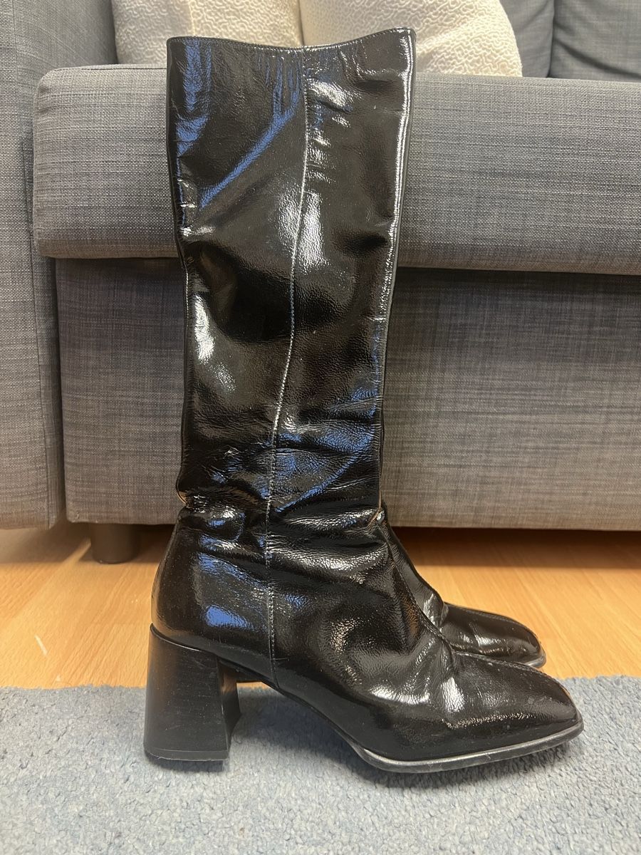 Scarpe da donna: Schwarze Lack Stiefel – Usato da Dübendorf venduto da isa_xrt6 2