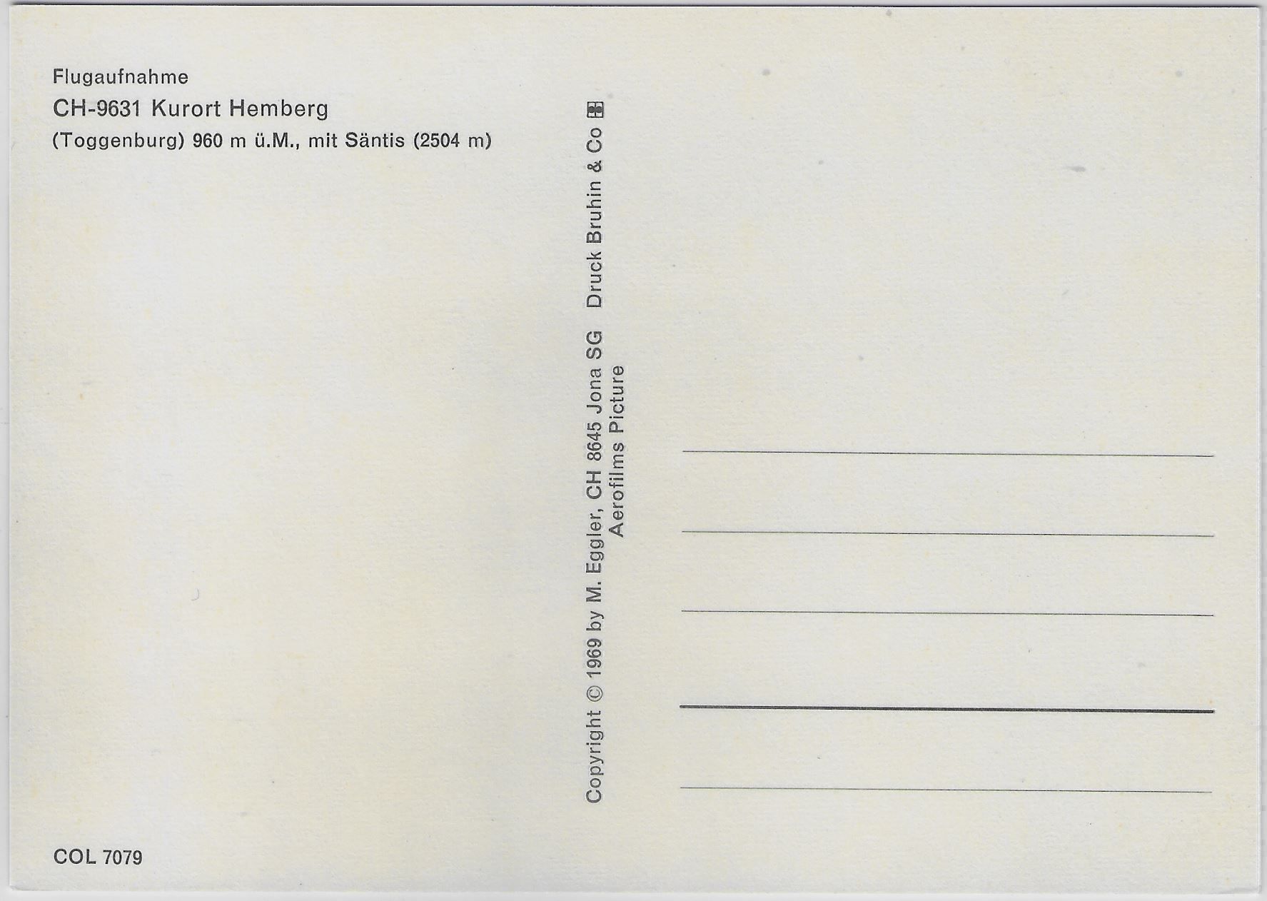 Cartoline postali: Flugaufnahme Kurort Hemberg SG – Antico da Ettingen venduto da Kartenplanet 1