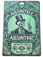 ABSINTH -  Blechschild   (neu, OVP)