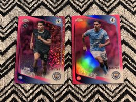 2 Topps Chrome Soccer Cards Mukasa Reijnders Numbered/250