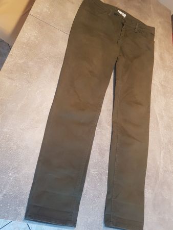 Pantalon slim vert olive taille 40 marque Kiabi