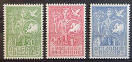 Belgien Kat. 976-978 * 1953 Kat. 35 Euro