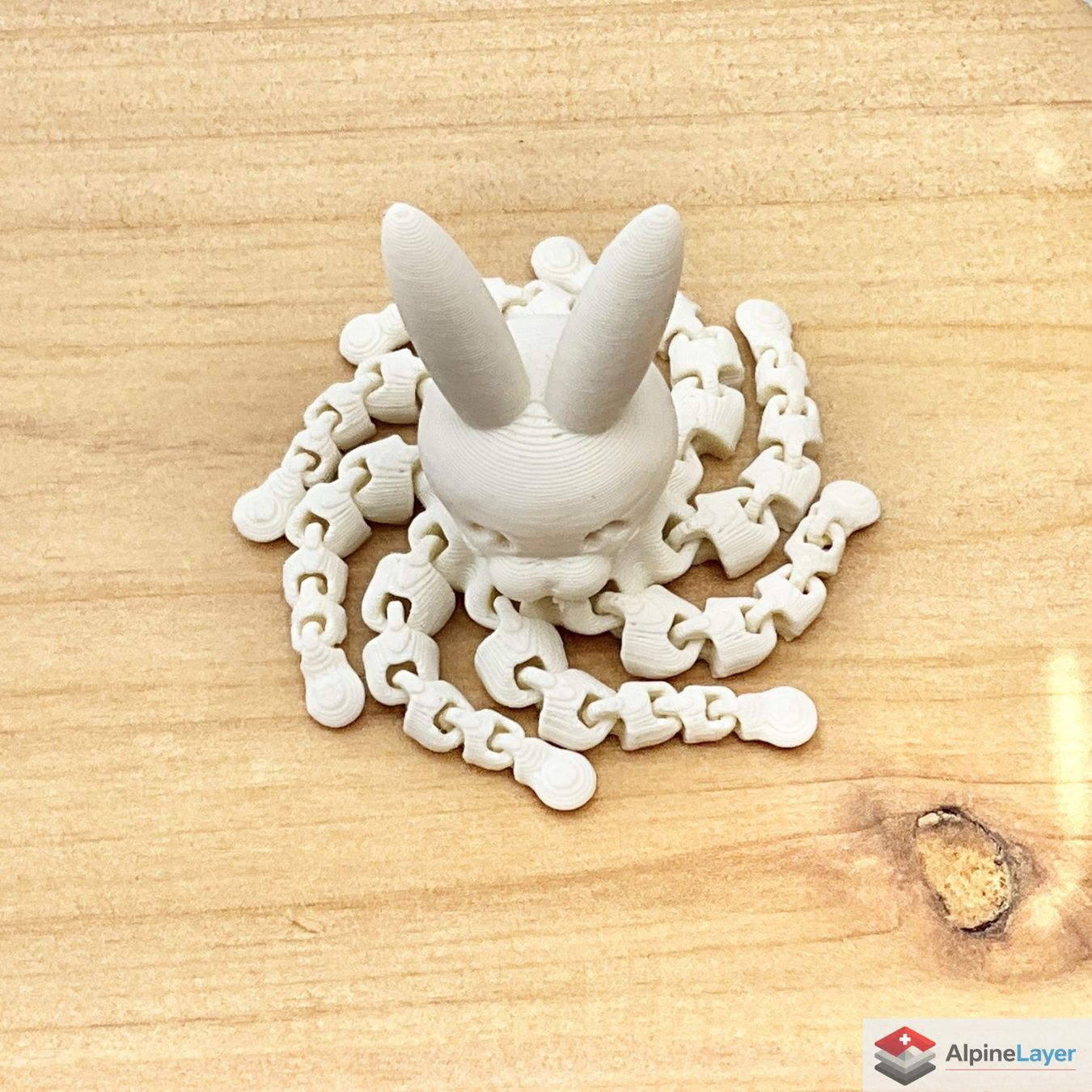 Giocattoli: Cute Octo Bunny 3D Printed Figure White Desk Decor – Nuovo (secondo la descrizione) da Losone venduto da AlpineLayer 1