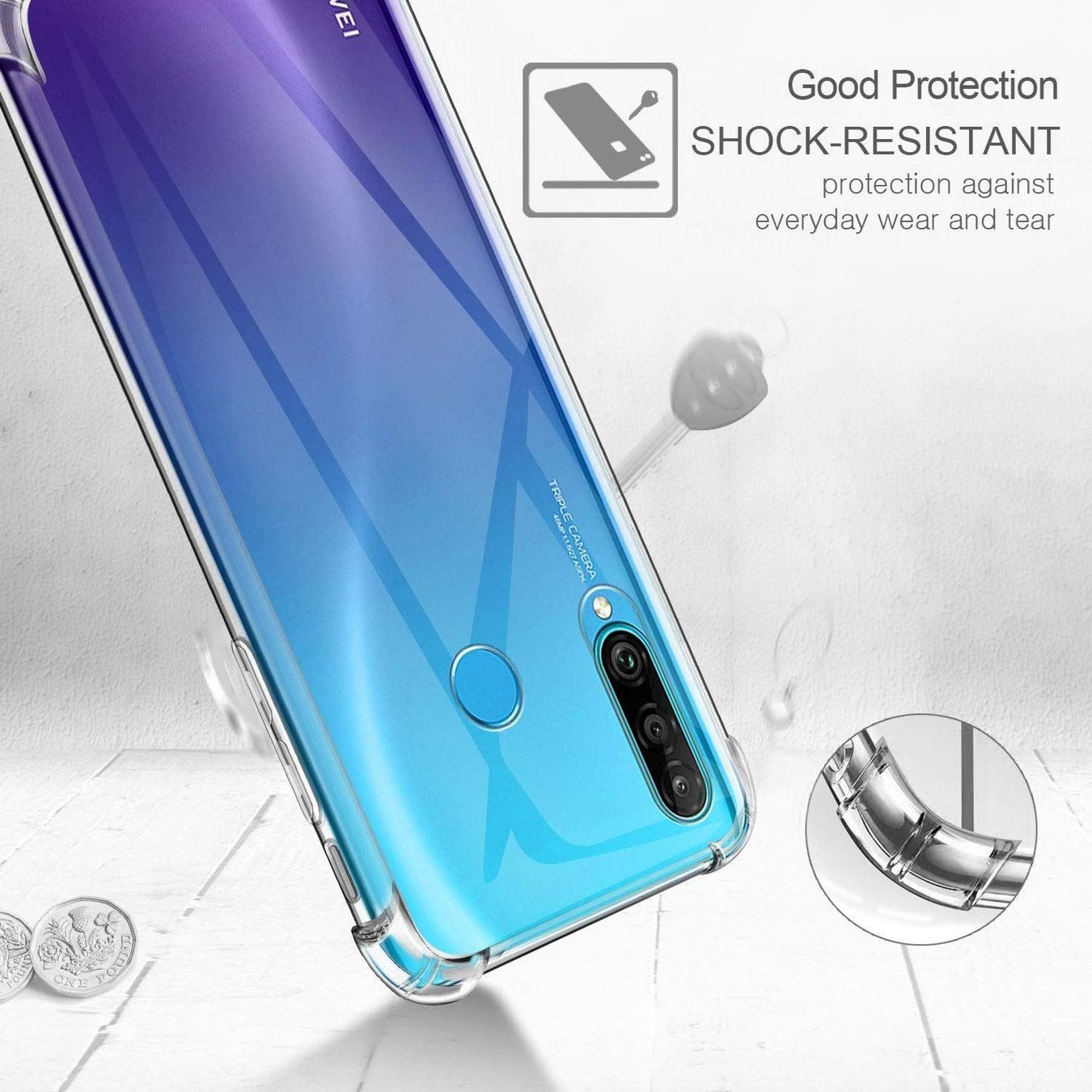 Cover & Protezioni schermo: Huawei P30 Lite / New Edition Hülle Etui Case Cover ROBUST – Nuovo e nell'imballaggio originale da Volketswil venduto da coverandmore 5