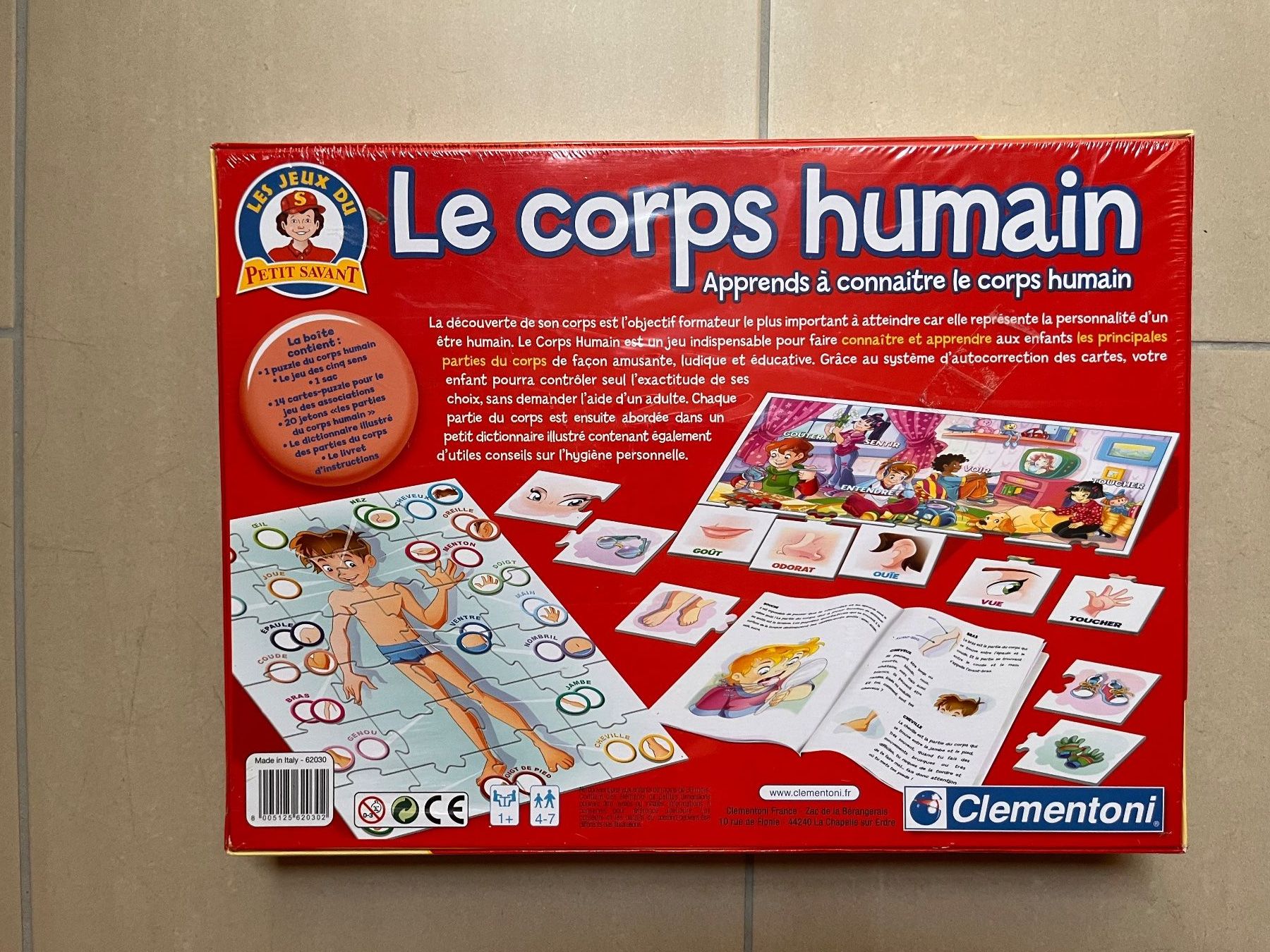 Clementoni Giochi: Puzzle gioco Le corps humain Clementoni 4-7 anni – Nuovo e nell'imballaggio originale da Bassins venduto da mar_m22f 1