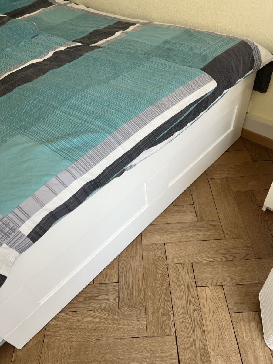 Ikea Betten: Bett mit Schubladen weiss 160x200 cm   – Gebraucht aus Basel von Ostfrau1979 1