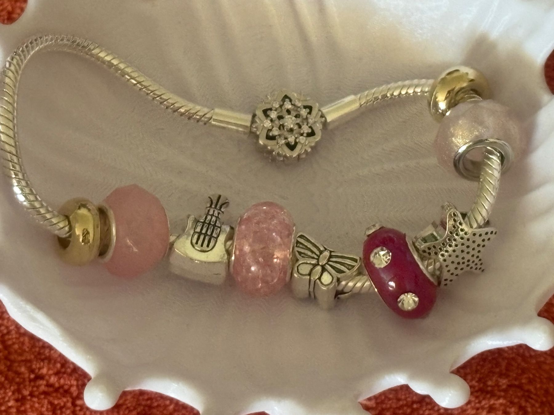 Bracciali & Braccialetti: Luxus Elegante 20 cm Armband/Beads Farbe :Silber/Multicolore – Nuovo (secondo la descrizione) da Biel-Bienne venduto da Roserosse13 2