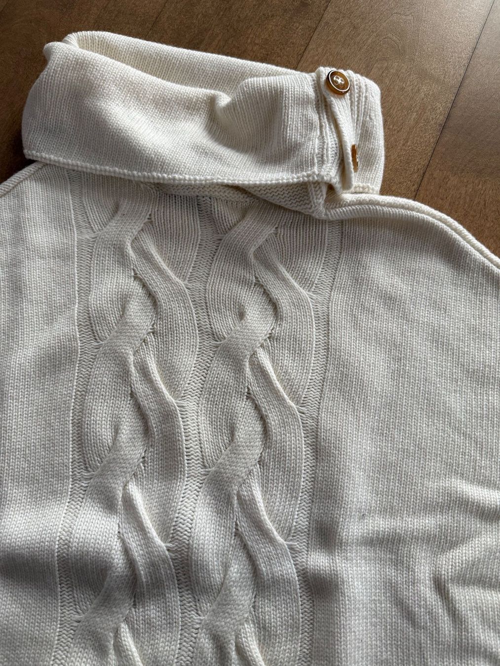 Massimo Dutti Maglioni & Felpe: Massimo Dutti - Weisser Kurzarm-Pullover mit Zopfmuster – Usato da Meilen venduto da kleisi01 5