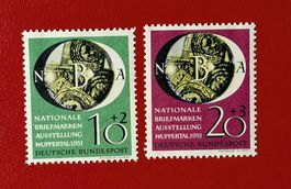 DEUTSCHLAND SATZ 141 142 NBA WUPPERTAL 1951** POSTFRISCH