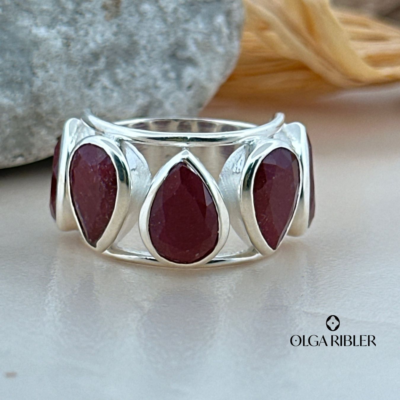 Olga Ribler Ringe: Rubin Ring Sterling Silber  Ringgrösse 54 – Neu (gemäss Beschreibung) aus Luzern von byolgaribleroutlet 3