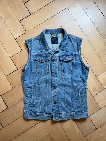 BERSHKA - Jeansgilet blau L