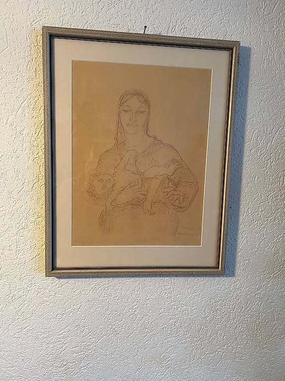 Foto & Immagini: Mutter Gottes Maria. mit Jesuskind von H. Trudel – Usato da Zürich venduto da Koereli01 2