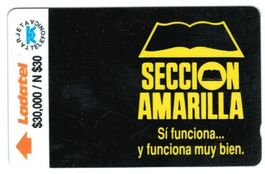 Telefonkarte Mexiko MX-M-19 Secciòn Amarilla fondo negra