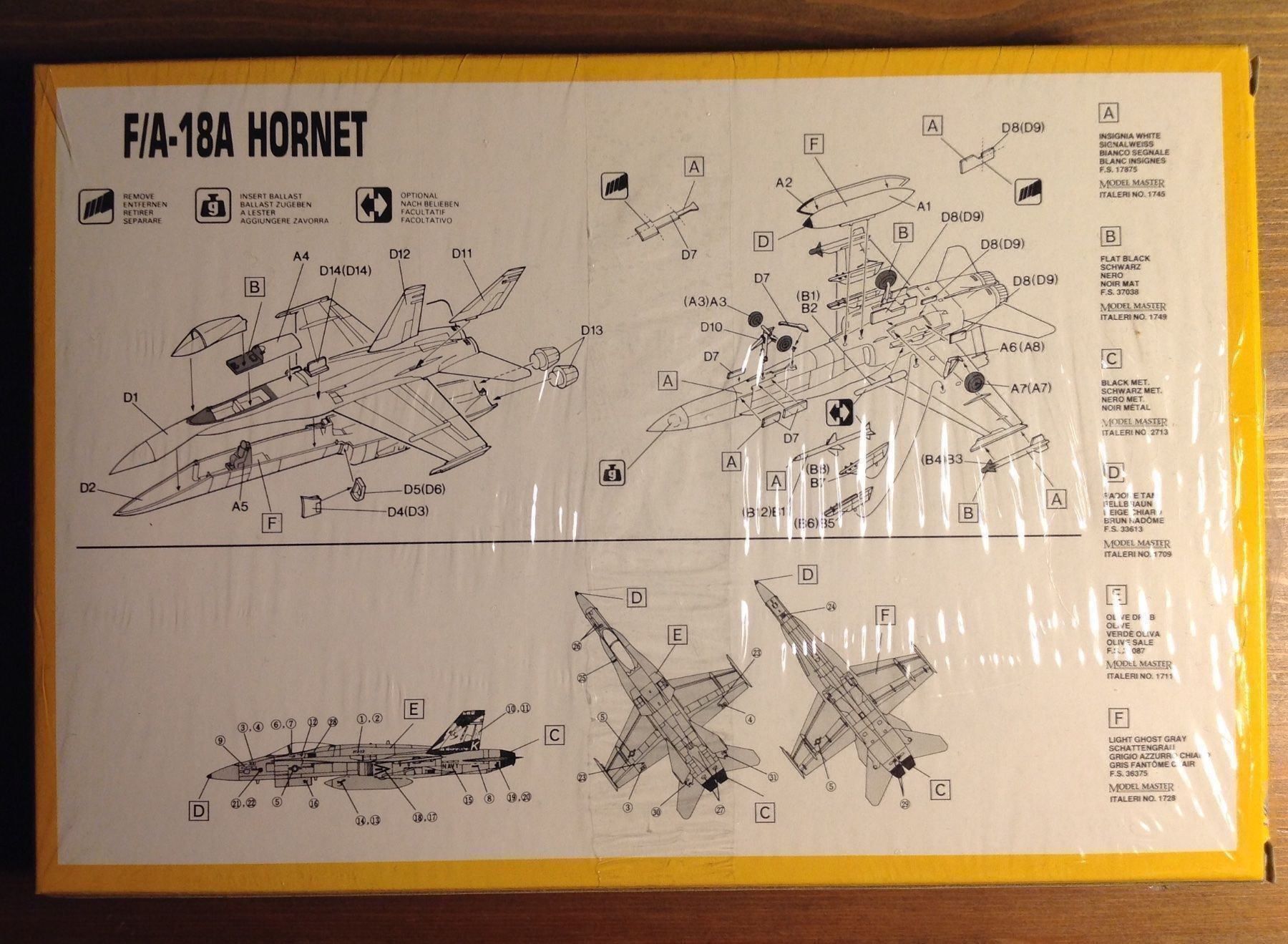 Italeri Kit di modellismo & Modellini statici: F/A - 18 A Hornet - Italeri - Model Kit – Nuovo (secondo la descrizione) da Altdorf UR venduto da Mini037 1