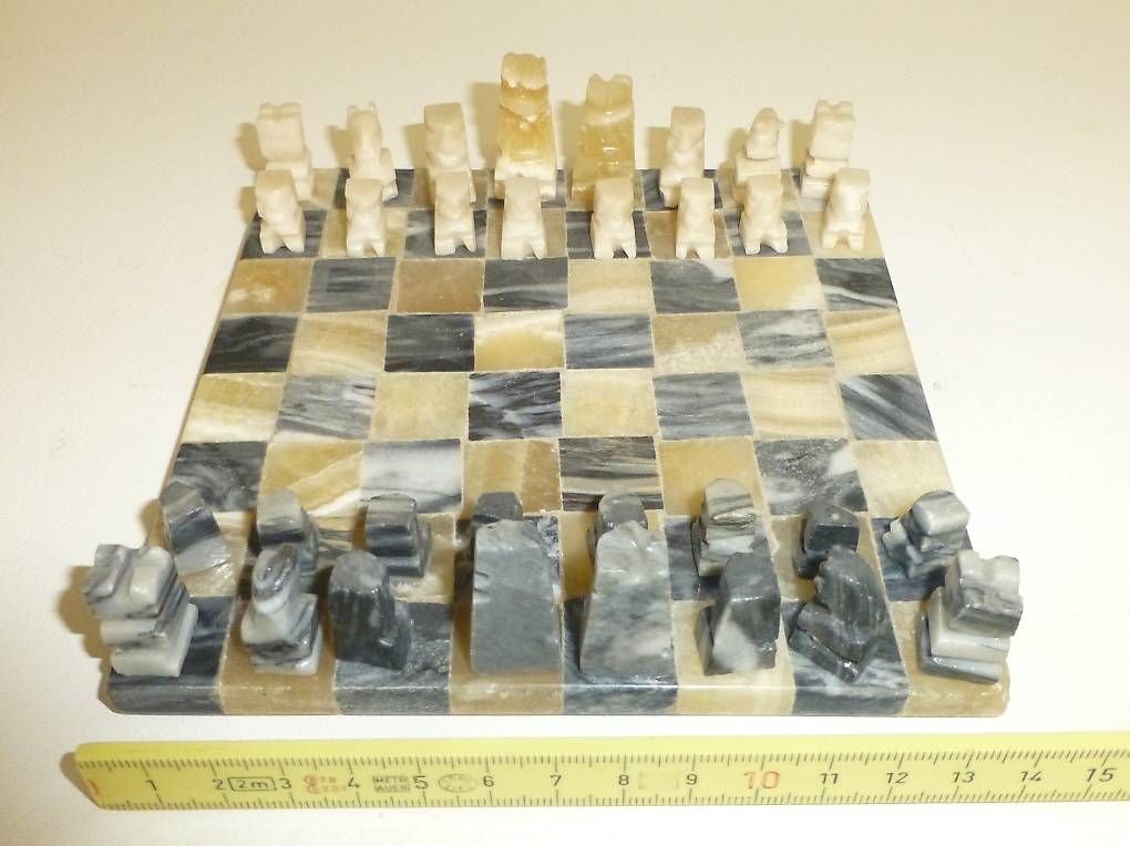 Alle Dekorationen: Schach Miniatur Marmor Mexico Schachspiel – Neu (gemäss Beschreibung) aus Reinach BL von Spider63
