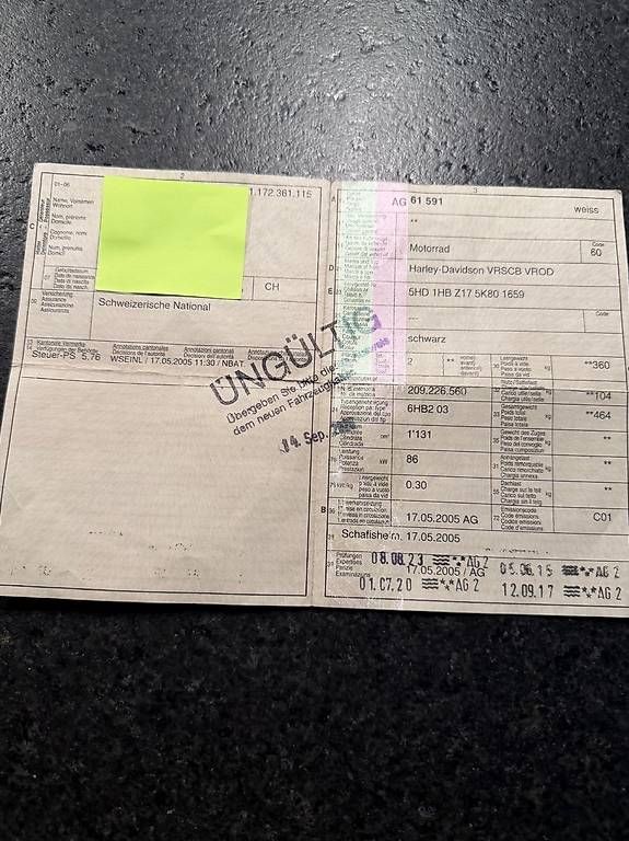 Sistemi di scarico: Harley Davidson Auspuff V-Road VRSCB – Usato da Kleindöttingen venduto da dar_v6pf 3