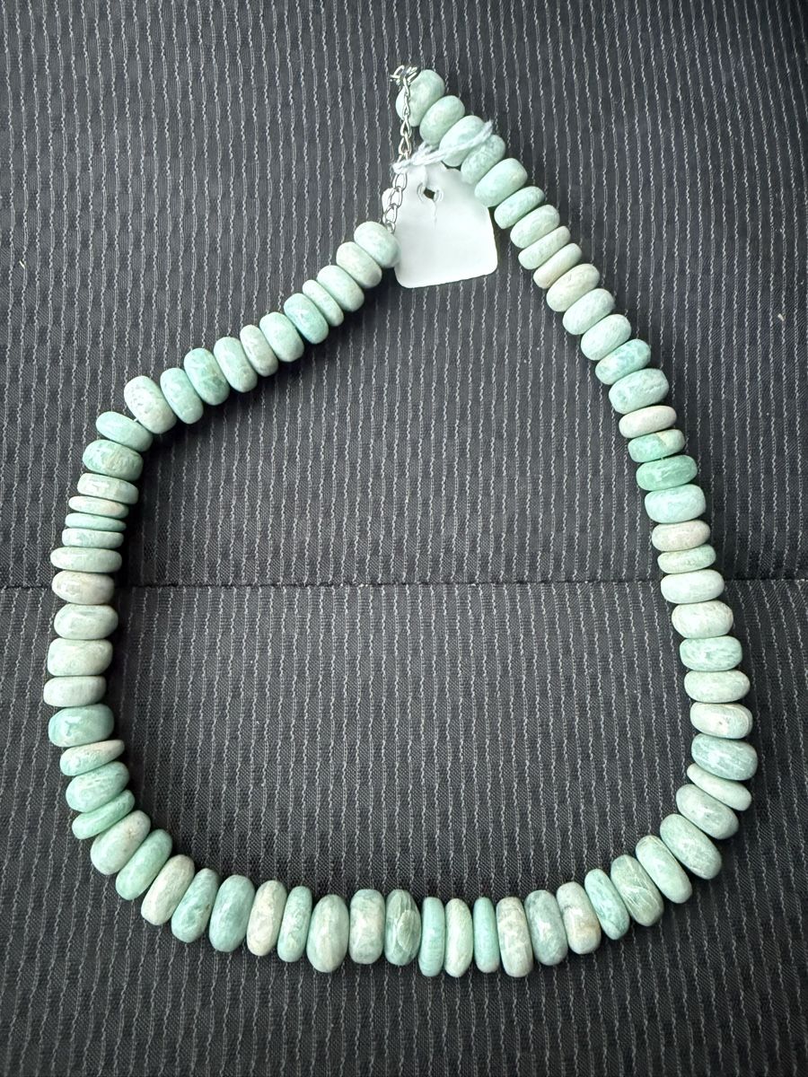 Catenine: Schöne Amazonit Kette NEU – Nuovo e nell'imballaggio originale da Basel venduto da Chili007 6
