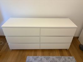 Ikea Kullen Kommode weiss 6 Schubladen Gebraucht