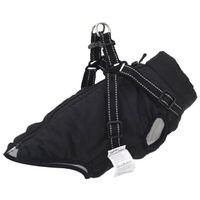 Manteau pour chiens avec harnais imperméable réfléchissant L