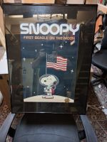 Snoopy Poster First Beagle on the Moon gerahmt 80x60cm