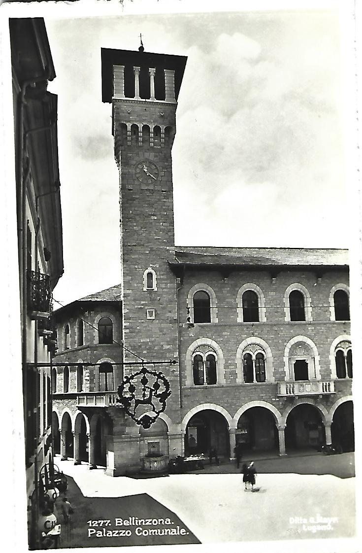 Ansichtskarten: Bellinzona Palazzo Comunale – Gebraucht aus Wetzikon ZH von Brulu100