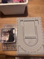 Jewelry making board and beads 