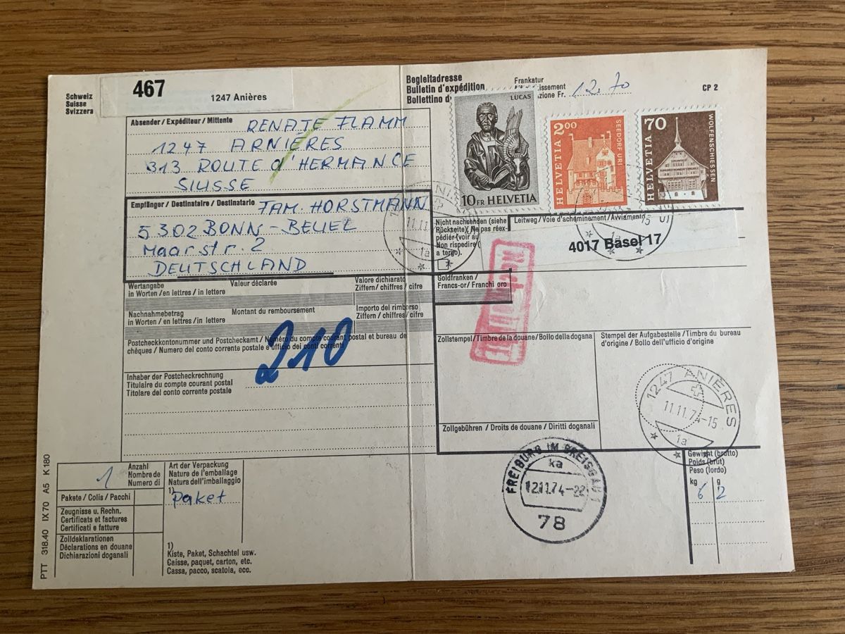 Alle Briefmarken: Anières – Gebraucht aus Binningen von chr_cr5n