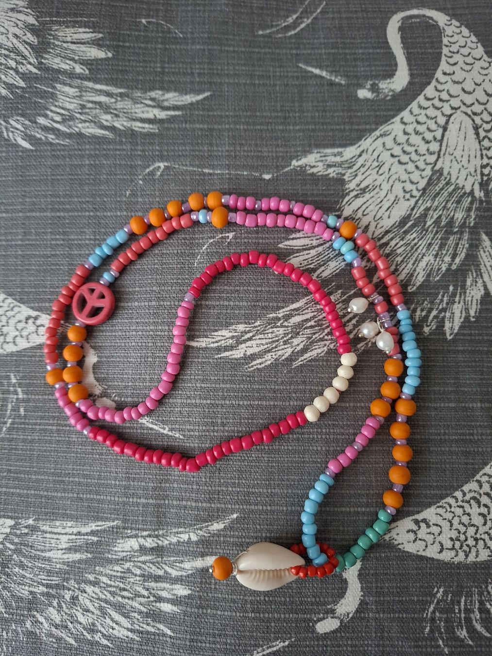 Ketten: Boho Kette Muschelkette Kauri Peace  – Neu (gemäss Beschreibung) aus Remetschwil von littleredboots 5
