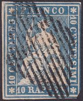 Strubel: 23A (23A3) mit satter Zentrums-Raute, Kat: 110.-