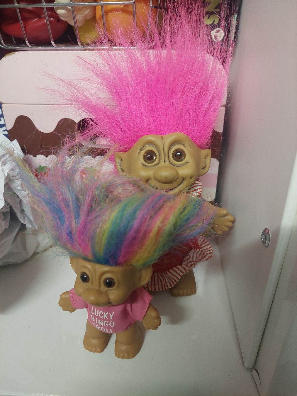 Statuette: Troll Puppe mit pinken Haaren – Usato da Sissach venduto da zwwerg