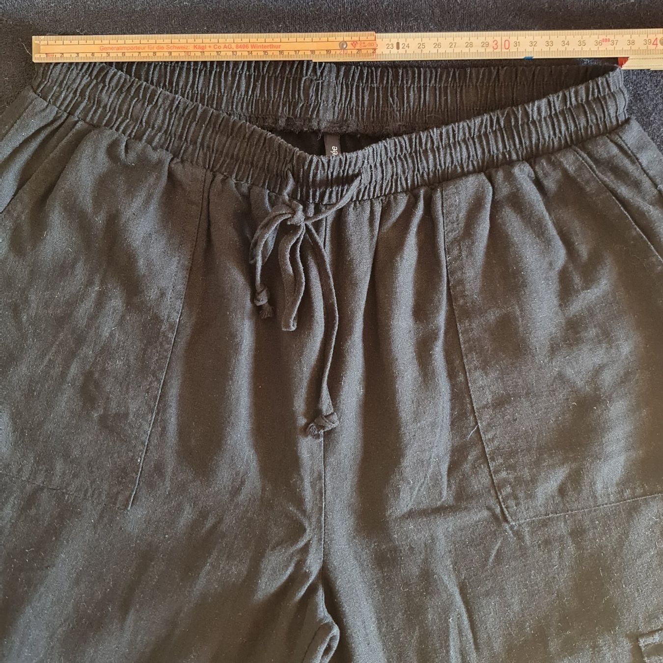 Pantaloni: Luftige Cargohose Leinenmix schwarz – Nuovo (secondo la descrizione) da Lengnau BE venduto da Spahrtakus 3