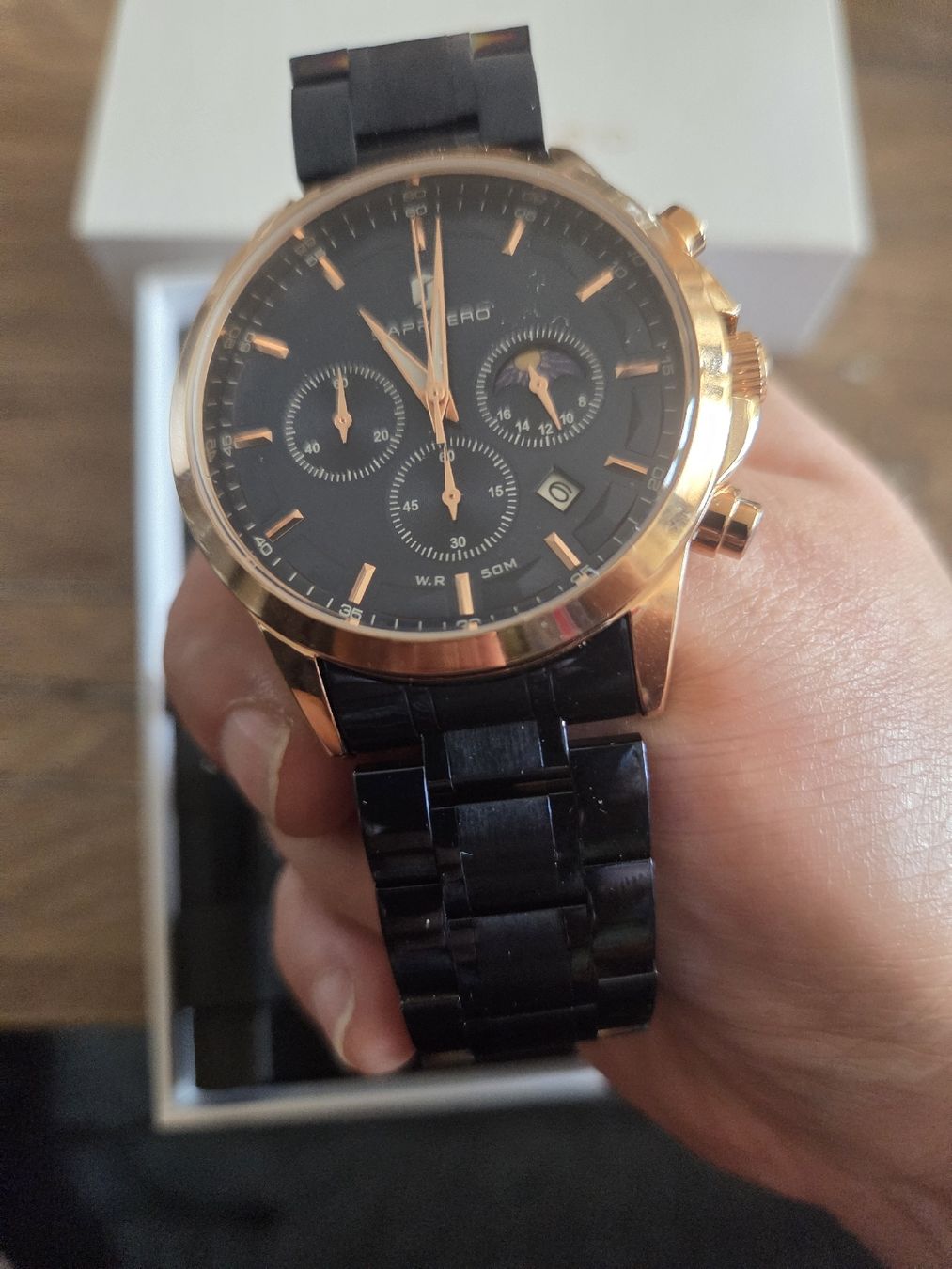 Orologi: Sapphero Chronograph Uhr blau  Herren – Nuovo (secondo la descrizione) da Hitzkirch venduto da kae_2j8c 1